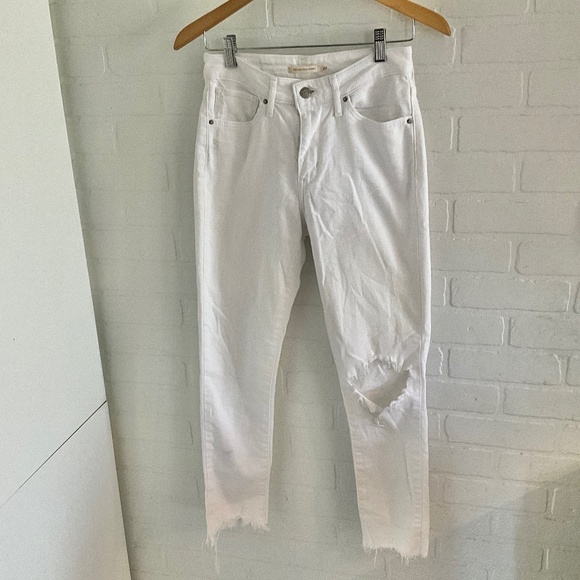 Levi’s 721 Denim Jeans High waisted White Sculpt Skinny size 27 - Picture 4 of 16